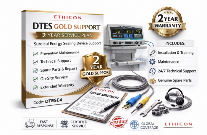 Ethicon DTES GOLD SUPPORT 2 YR Surgical Energy Sealing Device - Code DTESE4