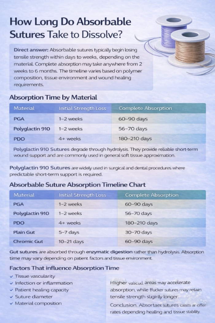 How Long Do Absorbable Sutures Take to Dissolve?