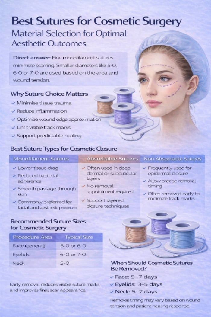 Best Sutures for Cosmetic Surgery | Aesthetic Closure Guide