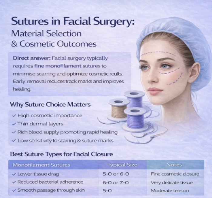 Best Sutures for Facial Surgery | Cosmetic Closure Guide