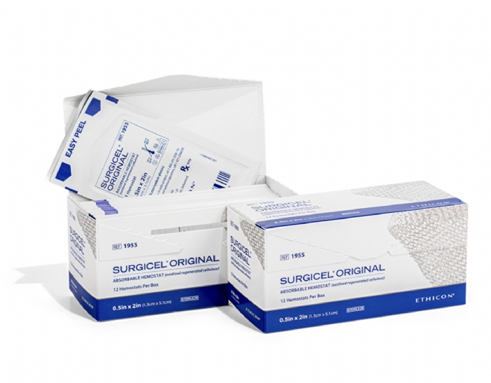Ethicon SURGICEL™ Original 10 × 20cm Absorbable Hemostat – Oxidised Regenerated Cellulose – 1902 (Box of 10)