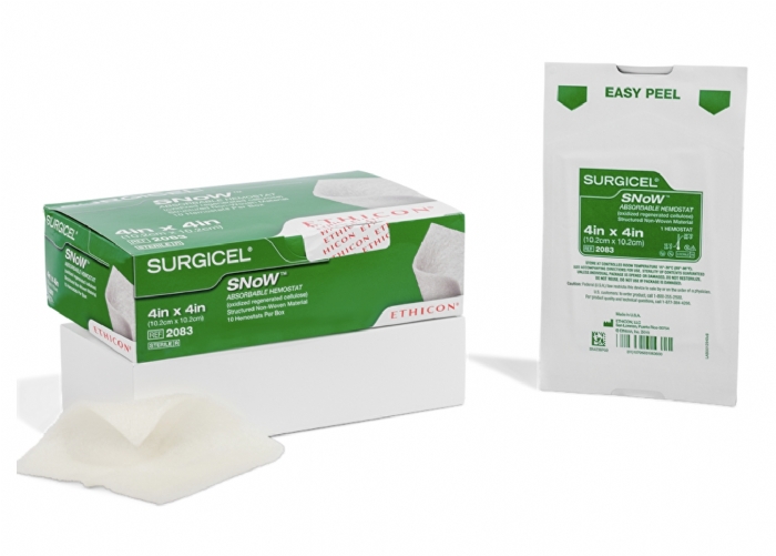Ethicon SURGICEL™ SNoW 5.1 × 10.2cm Absorbable Hemostat – Structured Non-Woven ORC – 2092 (Box of 5)