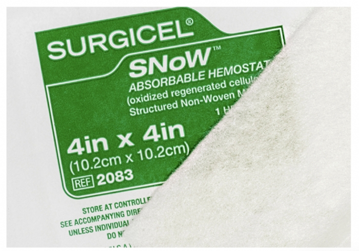 Ethicon SURGICEL™ SNoW 5.1 × 10.2cm Absorbable Hemostat – Structured Non-Woven ORC – 2092 (Box of 5)