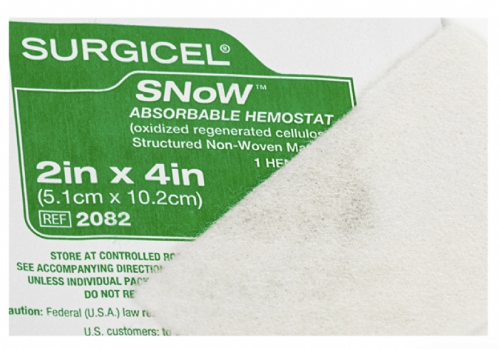 Ethicon SURGICEL™ SNoW 10.2 × 10.2cm Absorbable Hemostat – Structured Non-Woven ORC – 2093 (Box of 10)