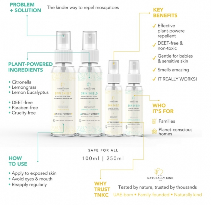 Skin Shield Lemon Eucalyptus Hydrating Insect Repellent Spray 250ml