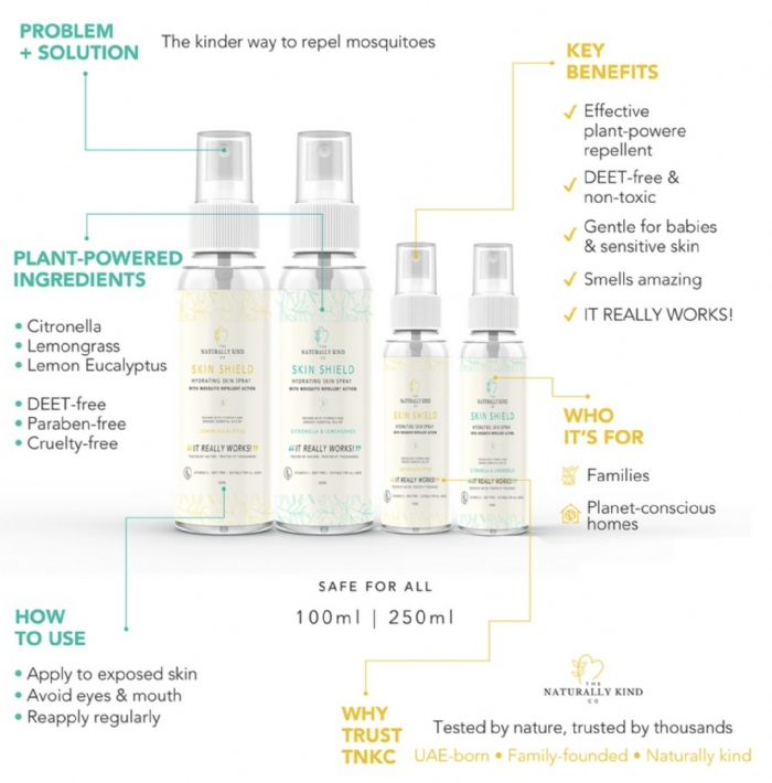 Skin Shield Citronella & Lemongrass Hydrating Insect Repellent Spray 100ml