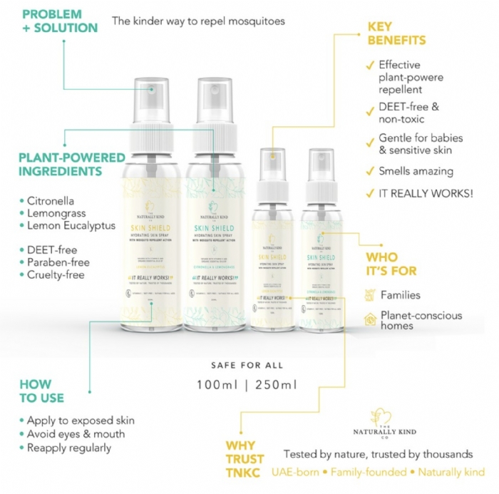 Skin Shield Lemon Eucalyptus Hydrating Insect Repellent Spray 100ml