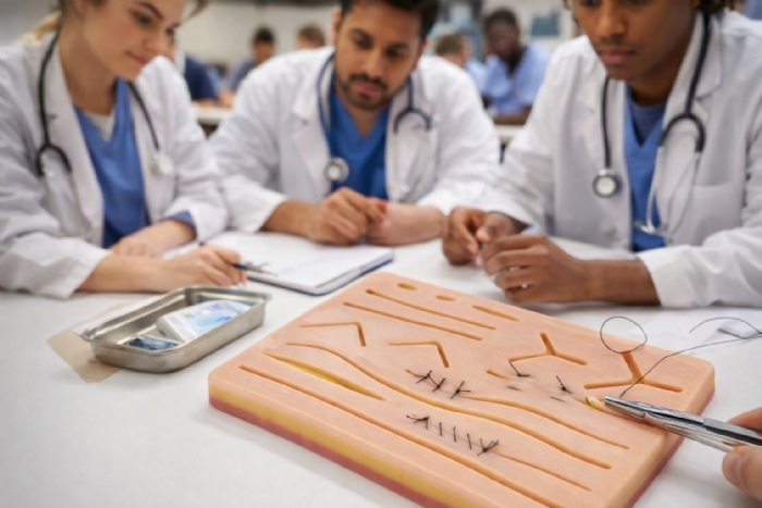 3-Layer Silicone Suture Training Pad for Suturing Practice