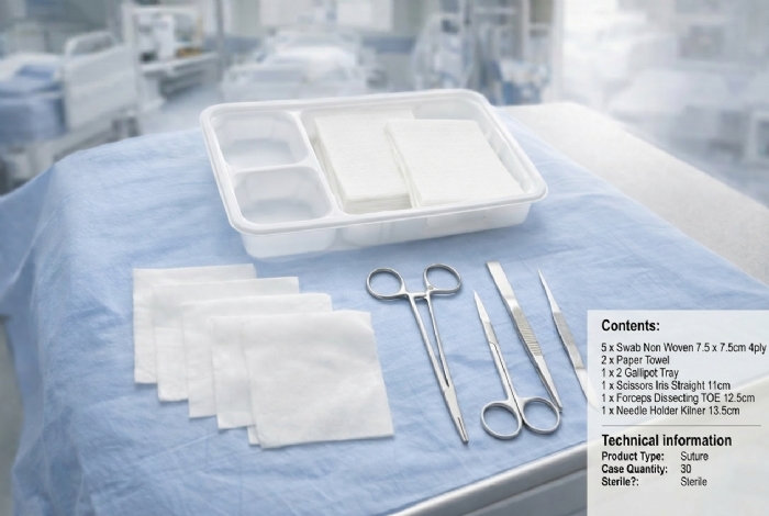 Sterile Minor Surgery Suture Pack – Silver Standard Suturing Kit (Latex-Free)