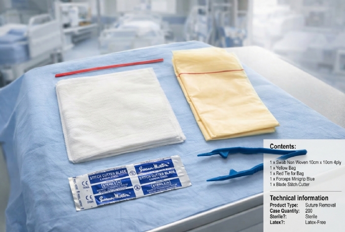 Sterile Suture Removal Pack – Basic Stitch Removal Kit (Latex-Free)