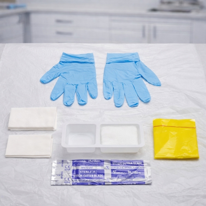 Woundcare Procedure Pack Non-Sterile – Gloves, Swabs, Dressing Towel & Tray – DA2050