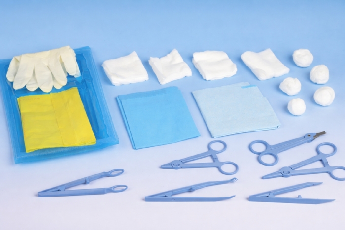 Sterile Suture Kit – Surgical Instruments, Gauze, Gloves & Drape
