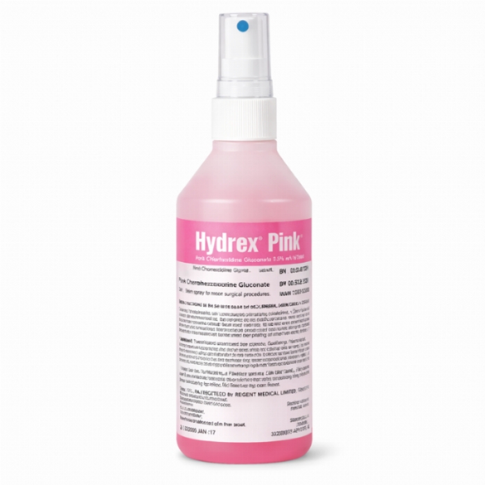 Hydrex Pink Spray 200ml – Chlorhexidine Skin Disinfectant 0.5%