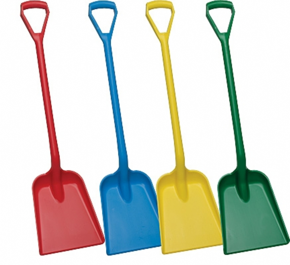 Vikan Large Plastic Shovel - Lightweight, Durable For Food, Snow, Muck & Stables