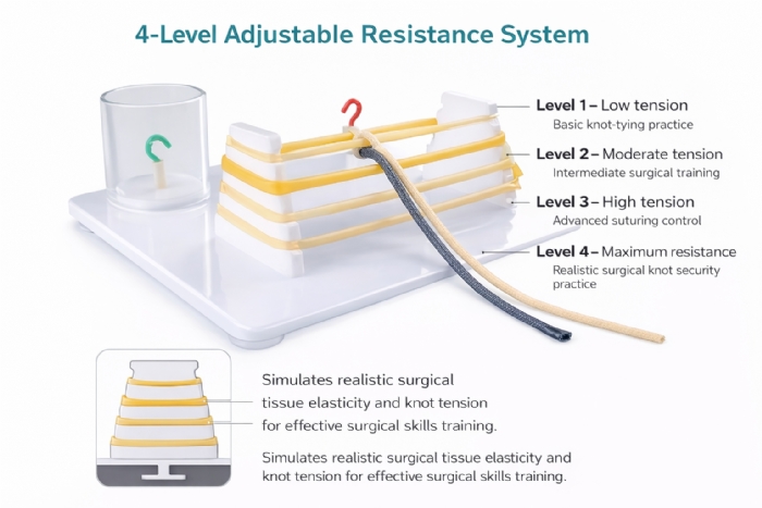Surgical Knot-Tying Practice Kit – Medical Suturing & Knot Training Simulator