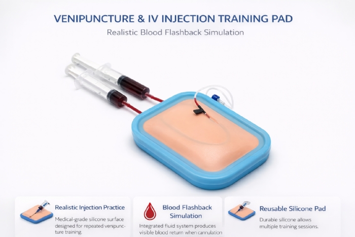 Simulated Skin IV Injection & Venipuncture Training Pad – Phlebotomy Practice Model