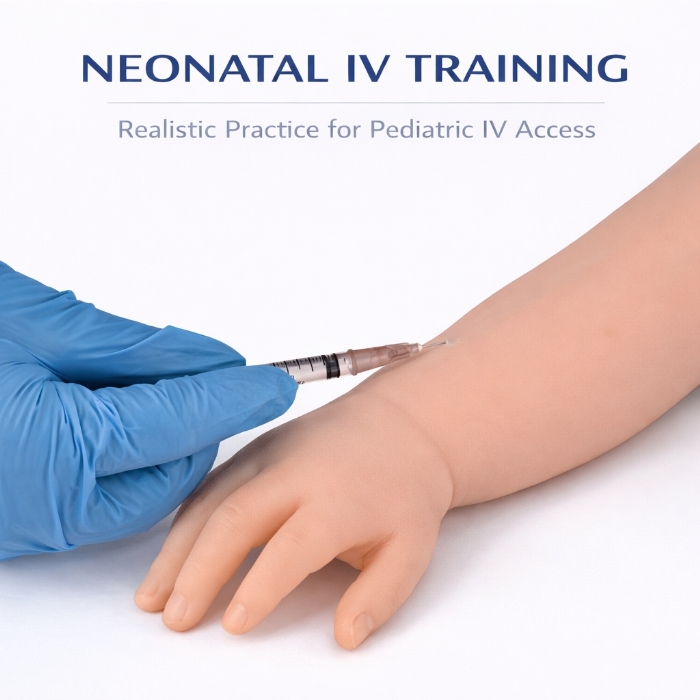 Newborn IV Injection Training Arm – Infant Venipuncture & Phlebotomy Practice Model