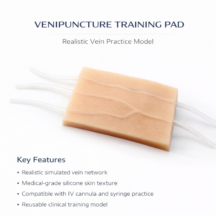 Y-Vessel IV Injection Practice Pad – Venipuncture & Phlebotomy Training Simulator