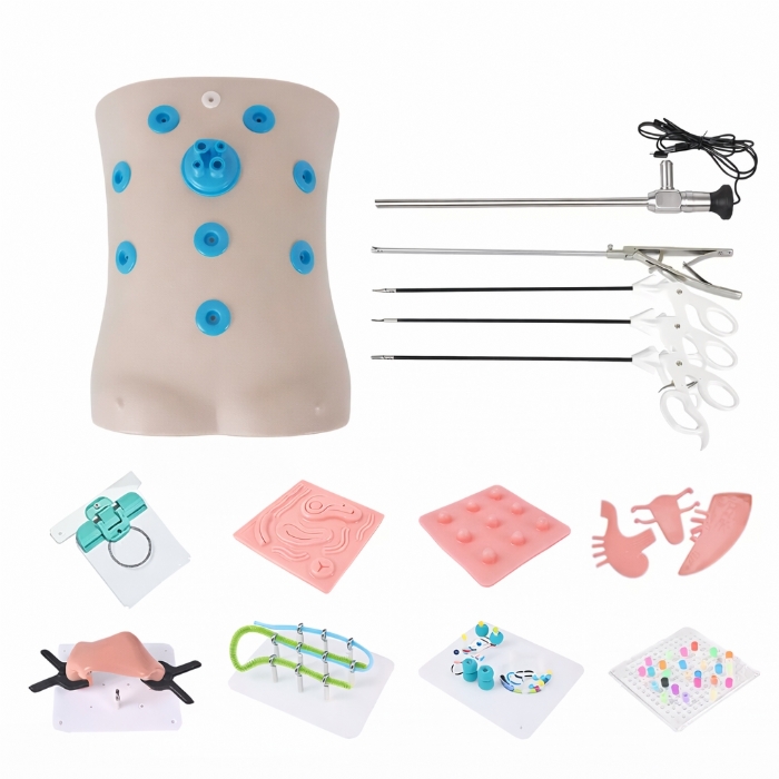 Laparoscopic Trainer Box Set with Instruments – Laparoscopy Surgical Skills Training Simulator
