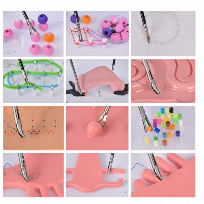 Laparoscopic Trainer Box Set with Instruments – Laparoscopy Surgical Skills Training Simulator