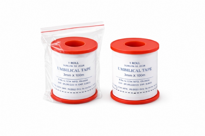 Sterile Cotton Umbilical Tape 3mm x 100m | Ethicon U11T Replacement