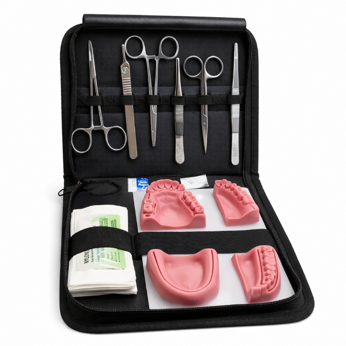 Dental Surgical Suture Training Kit – Oral Suturing Practice Model with Instruments