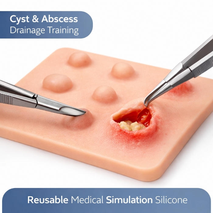 Silicone Laparoscopic Simulation Training Pad – Minimally Invasive Surgery Practice Model
