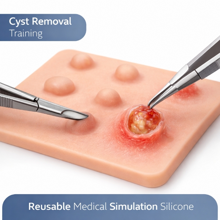 Silicone Laparoscopic Simulation Training Pad – Minimally Invasive Surgery Practice Model