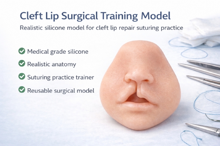 Cleft Lip Surgical Suturing Training Model – Silicone Cleft Lip Repair Practice Simulator
