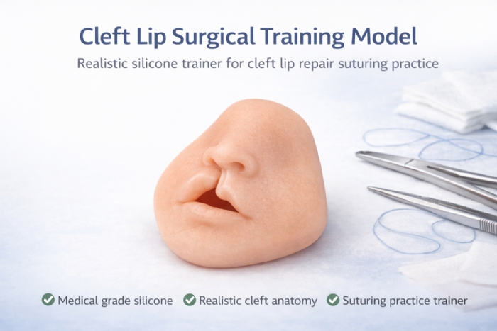 Cleft Lip Surgical Suturing Training Model – Silicone Cleft Lip Repair Practice Simulator