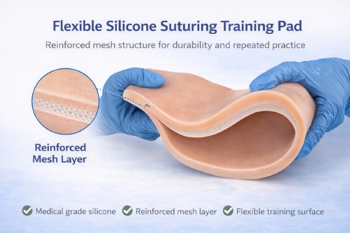 Facial Suturing Training Model – Silicone Face Suture Practice Pad for Surgical Skills Training