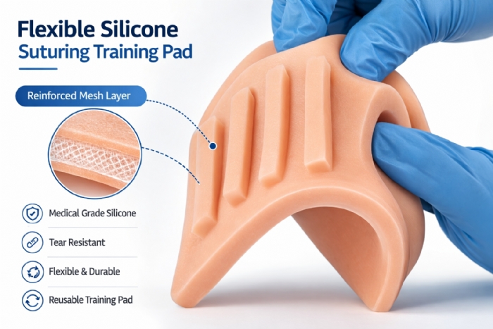 Soft Tissue Suturing Training Model – Silicone Surgical Suture Practice Simulator