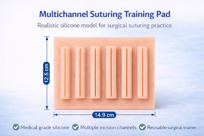 Soft Tissue Suturing Training Model – Silicone Surgical Suture Practice Simulator