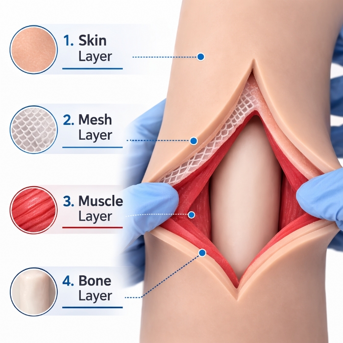 Hand Surgery Suturing Training Model – Silicone Hand Surgical Skills Simulator
