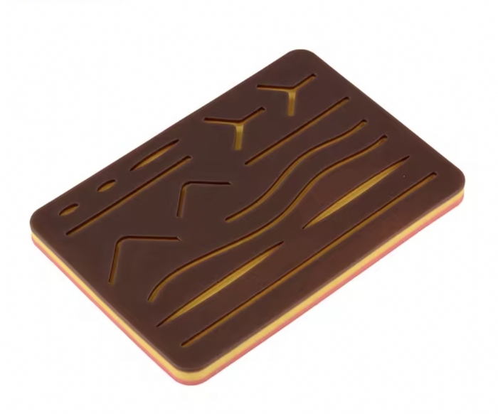 Black Silicone Suture Practice Pad – Realistic Surgical Suturing Training Model