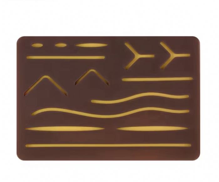 Black Silicone Suture Practice Pad – Realistic Surgical Suturing Training Model