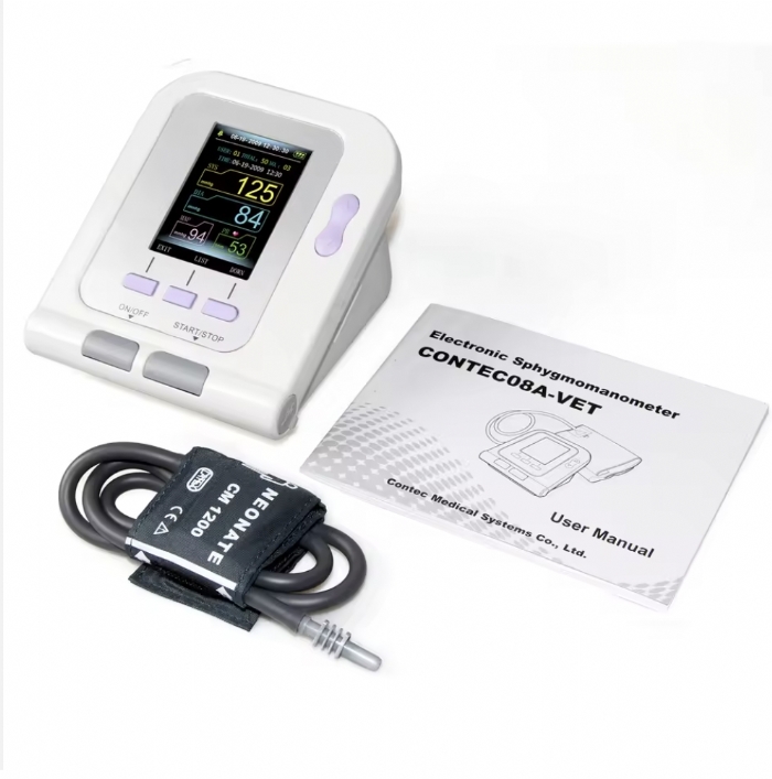 Contec 08A Veterinary Blood Pressure Monitor – NIBP Animal BP Monitor – Dog & Cat Blood Pressure Machine – Portable Vet Sphygmomanometer UK