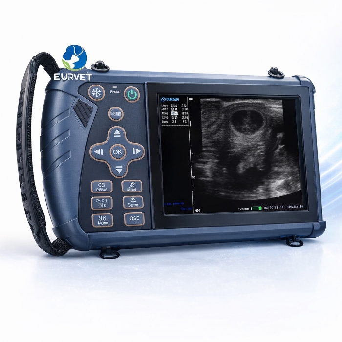EURVET S1 Veterinary Handheld Ultrasound Scanner – 5.5” TFT LCD – Portable Animal Ultrasound Machine – Dogs, Cats & Livestock – (UK Stock)