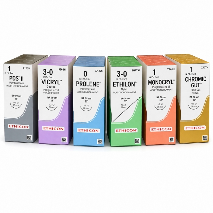 Ethicon PROLENE Polypropylene Non-Absorbable Monofilament Surgical Suture – USP 6-0 – 45 cm – BV-1 Taperpoint Needles 9.3 mm – 3/8 Circle with EVERPOINT Technology – EP8806H (Box of 36)