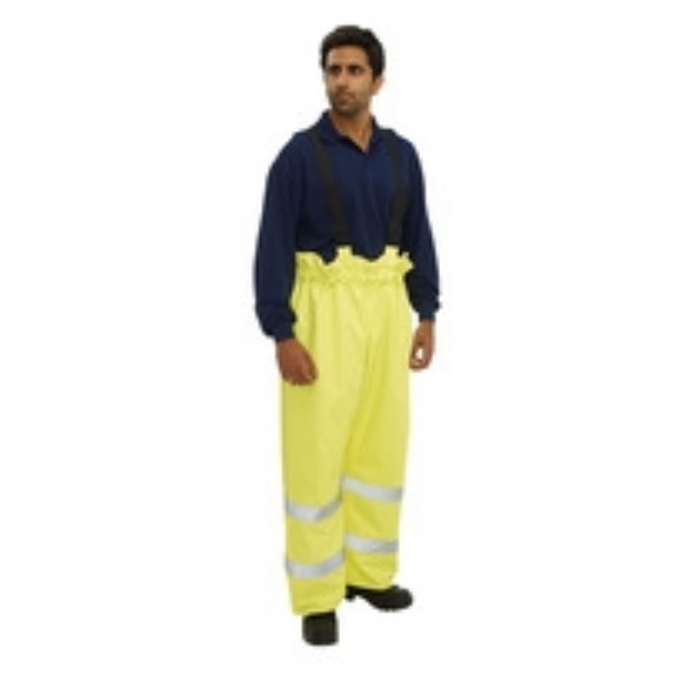 BlazeTEK EN471 High Visibility Waterproof Breathable Flame Retardant Anti- Static Salopette Trouser