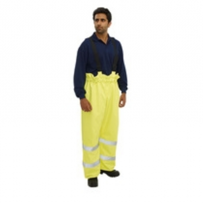 BlazeTEK EN471 High Visibility Waterproof Breathable Flame Retardant Anti- Static Salopette Trouser