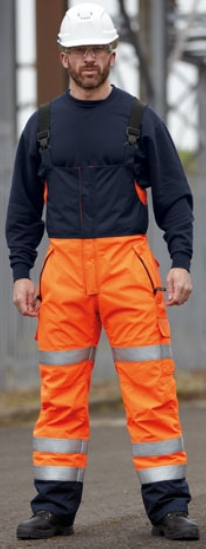 Roots Full Option Waterproof Trousers - Orange/Navy