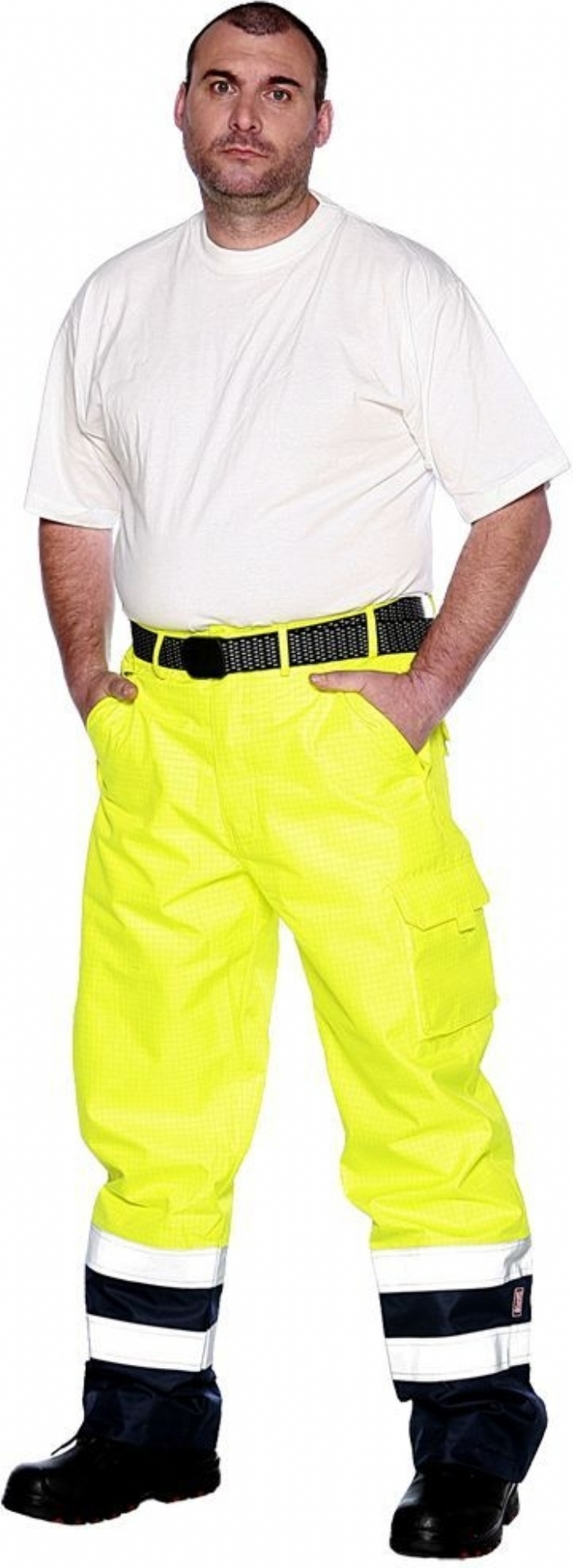 Roots Full Option Waterproof Trousers - Yellow/Navy