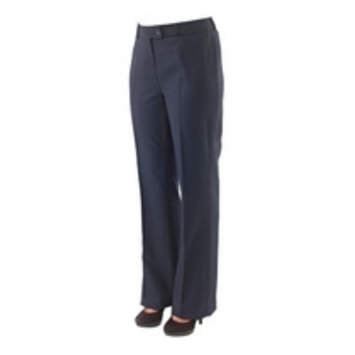 Ladies Chelsea Polywool Suit Flared Trousers - Navy Size 8-20