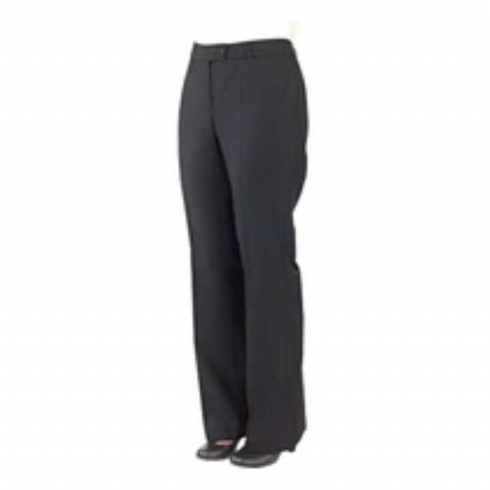 Ladies Chelsea Polywool Suit Flared Trousers - Black Size 8-20