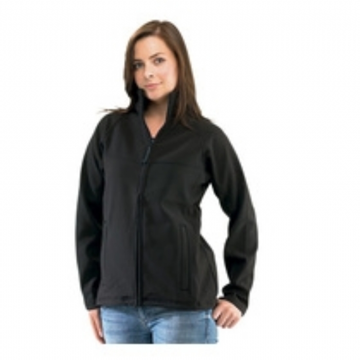 Regatta Uproar Interactive Softshell Ladies Jacket - Black/Grey