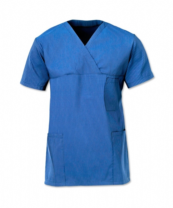 Anti-microbial Scrub Tunic Royal Blue/Silver