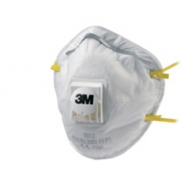 3M 8812 FFP1 Cup-Shaped Valved Dust/Mist Respirator