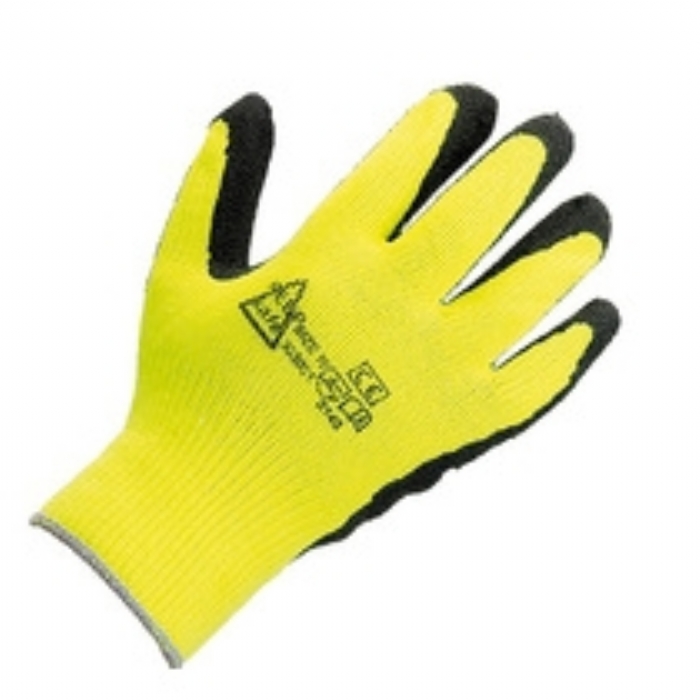 Keep Safe High Visibility Grip Latex Coated Glove