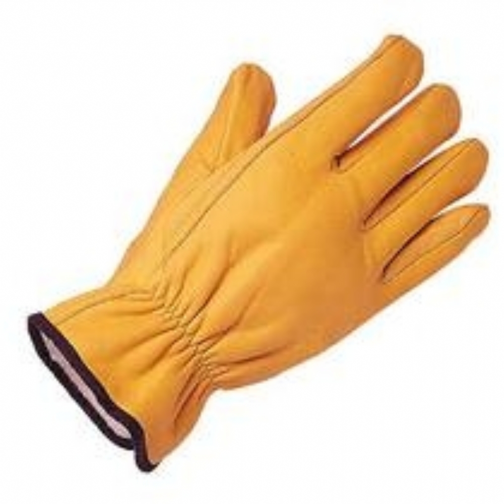 Glove Protective Leather Driving Keep Safe 'Gold' (Lined) SizeMen's